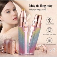 ...... 👍 Bút Tỉa Lông Mày 2 trong 1 - Máy cạo lông mặt tỉa chân mày 2in1 loại sạc điện. ---- 👍 .....