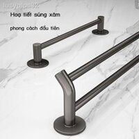 ✗ ☑ Cadbury súng xám giá treo khăn vệ sinh không đấm phòng tắm thanh treo khăn mát cực đơn treo khăn đôi cực