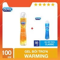 [ Cam Kết Chính Hãng ] Combo Gel durex warming 100ml & Durex play classic 50ml ( che tên khi giao )