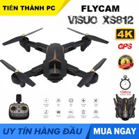 [ CAMERA 4K ] Máy bay Flycam VISUO XS812 GPS Tự Động Quay Về Tự Bay Theo Chủ Camera 4K FPV WIFI 5G