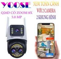 . CAMERA YOOSEE 2 KHUNG HÌNH NGOÀI TRỜI Q26D PRO CÓ CỔNG LAN , ZOOM 12X