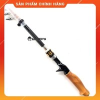 🐠 Cần câu lure rút gọn 55cm cán gỗ thật 100% [ Top1VN ] 🐠