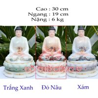 [ CAO 30 CM  ] TƯỢNG PHẬT THÍCH CA BỘT ĐÁ CAO CẤP CAO 30 CM  -  HÀNG NHẬP KHẨU