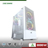 [ CASE GAMING NEW] Vỏ nguồn máy tính-Case VSPTECH Gaming B86P- White (trắng)- case gaming