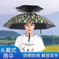 🔥 câu cá 🔥 ngoài trời Chiếc ô che nắng đội trên đầu Ô đội đầu chống nắng Chống gió chống mưa Bảo vệ an toàn có hàng sẵn ♤Nắp ô gắn trên đầu ô chống nắng ô câu cá lớn mũ hái trà mũ ô mũ nón mũ bảo hiểm ô▼