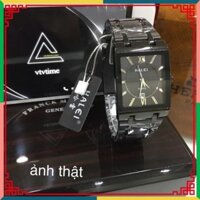 ( CC2016 ) Đồng hồ nam Halei Mặt Vuông Đen huyền ảo chống nước chống xước bảo hành 12 tháng-Men.Watch