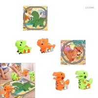 【 Ch 】 Phim Hoạt Hình Mầm Non Khủng Long Xếp Hình Đồ Chơi Đồng Hồ Đồ Chơi Xe Đáng Yêu Cho Trẻ Em Xây Dựng Chơi Xe Windup