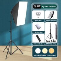 [ CHÂN CAO CẤP 1KG] Đèn Studio Chụp Ảnh, Softbox Quay Phim Livestream Chuyên Nghiệp Kèm Chân 2m1- HOLOCOM