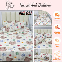 🔥 Chăn Hè trần bông 3 lớp KT 1m7, mền cotton poly 4 mùa, đa năng thay thế nệm ngủ văn phòng 🔥- Gấu Biu Biu, Dâu Tây,..