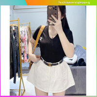 👗 Chân Váy Jean Xòe/Chân Váy Bò Màu Xanh, Trắng – Thời Trang Năng Động, Cá Tính