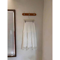 🌸🌸 Chân váy ren tầng dáng dài, mix đồ nàng thơ vintage. Phom dưới 60kg.