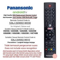 * Chất lượng cao * Điều khiển từ xa thay thế TV android Panasonic với NETFLIX 536J-269002-W030 / W010