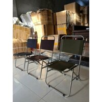 [ Chất Lượng Cao ] Ghế Xếp Inox Tựa Lưng Cao Cafe, Câu Cá, Du Lịch Dã Ngoại, Không Han Rỉ