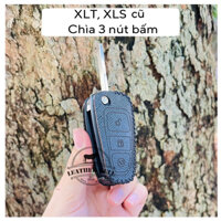 ( Chìa gập) Bao da chìa khoá xe Ford ranger XLT, XLS cũ, da bò Epsom