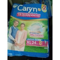 [ Chính hãng 100%] tả quần người lớn CARYN size XL 24 miếng vòng bụng 90 - 125cm