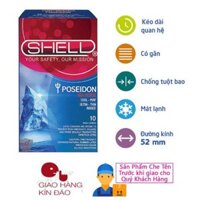 [ Chính hãng] Bao Cao Su Shell Gân sọc hương bạc hà mát lạnh Shell Poseidon