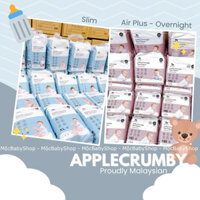 [ CHÍNH HÃNG ][BỈM APPLECRUMBY SLIM NGÀY + OVERNIGHT ĐÊM] BỈM DÁN/QUẦN DÁN NB16/S24/M42/L36/XL24 QUẦN M22/L20/XL18/XXL16