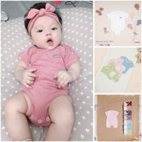 [ CHÍNH HÃNG ] Body chip cho bé gái và bé trai sơ sinh COOKIE bodysuit cộc tay hai vạt chéo, size 0 - 9 tháng tuổi