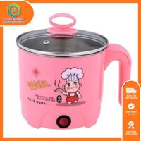 [ CHÍNH HÃNG ] Ca Nấu Mì Chống Dính Siêu Tốc, Nồi Nấu Lẩu Đa Năng Tiện Lợi, Chất Liệu 2 lớp, Công Suất 500W