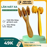 ( CHÍNH HÃNG ) Cây lăn message bằng gỗ thơm mát xa toàn thân chân tay lưng bụng - Mát Xa Toàn Thân