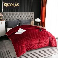 ( Chính hãng) Chăn lông cừu Nicolas hoàng kim chuẩn 100%