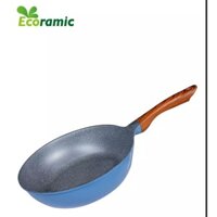 [ Chính  Hãng ] Chảo Đức Vân Đá Sâu Lòng Ecoramic Size 22-24-26-28-32 Cm Đáy Từ.