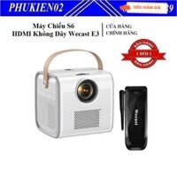 [ Chính hãng ] Combo Máy Chiếu Mini Chạy Android S6 Cho Máy Tính, Laptop, Điện Thoại + HDMI Không Dây Wecast E3