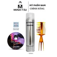 [ Chính Hãng Combo ] Sáp Vuốt Tóc Apestomen Volcanic Clay 2020+ Tặng lược + Gôm xịt tóc Buter Fly 600ml