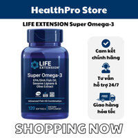 [ Chính hãng ] Dầu cá Life Extension Super Omega 3 hỗ trợ sức khỏe tim mạch và não bộ 120 viên