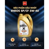 [ CHÍNH HÃNG ] Dầu nhớt động cơ ô tô tổng hợp toàn phần ENEOS X SP/CF 5w40 sử dụng cho máy xăng và máy dầu [ 4L ]