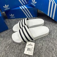 [ CHÍNH HÃNG ] Dép Das Adilette Slide ‘White Black’ 280648 MADE IN ITALY
