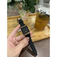 [ Chính Hãng ] Đồng hồ GUOU Phong cách Châu Âu dây silicon mặt vuông màu Đen 8161S-BL