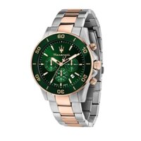 [ CHÍNH HÃNG ] ĐỒNG HỒ NAM MASERATI COMPETITIONIZIONE CHRONOGRAPH MẶT XANH LÁ CÂY R8873600004