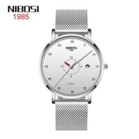( CHÍNH HÃNG ) Đồng hồ nam NIBOSI 2360 (1985) dây thép lưới cao cấp, sang trọng, lịch lãm