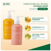 [ Chính Hãng ] Dung dịch vệ sinh phụ nữ Gel X2 Nano Nghệ hữu cơ Cỏ Cây Hoa Lá 150ml - Hồng mịn lưu hương thơm mát