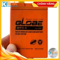 🍎 CHÍNH HÃNG - Giá full VAT 🍎 Bình Ắc Quy Khô xe điện trẻ em quạt sạc... GLOBE LONG WP5-6 (6V - 5Ah) DATE mới 100%