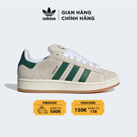 [ CHÍNH HÃNG ] Giày Adidas campus OOs Beige Green Đế Nâu [ Free ship ]