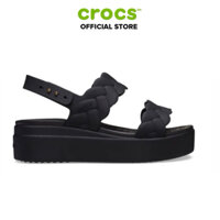 [ CHÍNH HÃNG ] GIÀY ĐẾ XUỒNG NỮ CROCS BROOKLYN UPPER LOW WEDGE - BLACK