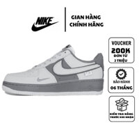 [ CHÍNH HÃNG ]  Giày _Nike AF1 Double White Grey Shadow