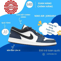 [ CHÍNH HÃNG ] GIÀY NIKE AIR JORDAN 1 LOW GS ARMORY NAVY 553560-411 CHÍNH HÃNG DÀNH CHO NAM NỮ. JORDAN1 LOW REAL FULLBOX