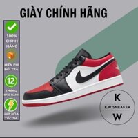 ( CHÍNH HÃNG ) Giày Nike Air Jordan 1 Low ‘Bred Toe’ 553558-161
