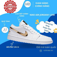 [ CHÍNH HÃNG ] GIÀY NIKE AIR JORDAN 1 LOW WHITE METALLIC GOLD CHÍNH HÃNG CHO NAM NỮ. JORDAN 1 LOW REAL FULLBOX