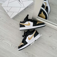 [ Chính Hãng ] Giày Sneaker Nike Air Jordan 1 Low SE GS 'Gold Toe' DR6970-071 Màu Đen Vàng | PiuPiu Authentic