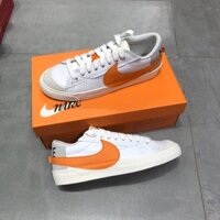 [ Chính Hãng ] Giày Sneaker Nike Blazer Low '77 Jumbo "White Alpha Orange Sail" - DN2158-100 Màu Trắng Cam Swoosh bản To
