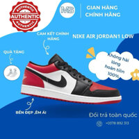 [ CHÍNH HÃNG ] GIÀY THỂ THAO NIKE AIR JORDAN1 LOW BRED TOE 553558-612 CHÍNH HÃNG DÀNH CHO NAM NỮ. JORDAN1 LOW REAL MS