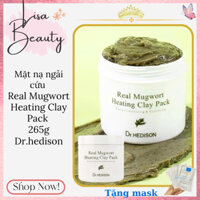 [ Chính Hãng - Hàng Cty - Tặng 3 Mask ] Mặt nạ ngải cứu Real Mugwort Heating Clay Pack (265g) Dr.hedison