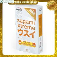 [ CHÍNH HÃNG ] Hộp 10 bao cao su siêu mỏng cao cấp Sagami Xtreme Super Thin BCSSC001