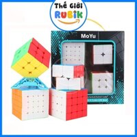 ✅ [Chính Hãng] Hộp 4 Rubik MoYu MeiLong 2x2 3x3 4x4 5x5 Gift Box WCA Cube | The Gioi Rubik