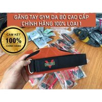 ( Chính hãng loại 1) Găng tay Valeo da bò cao cấp tập Gym Lifting Grips, Dây Kéo Lưng Strap