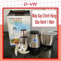[ Chính Hãng ] Máy Xay Thịt Cá - Máy xay giò chả - Cối Xay Thịt Inox Đa Năng 4 Lưỡi